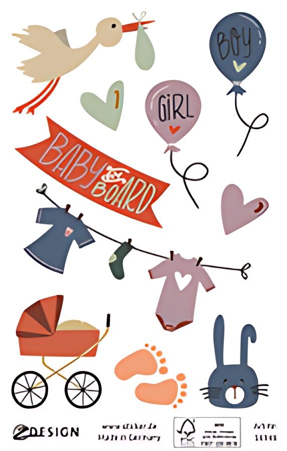 AVERY Zweckform ZDesign Sticker CREATVE "bébé"