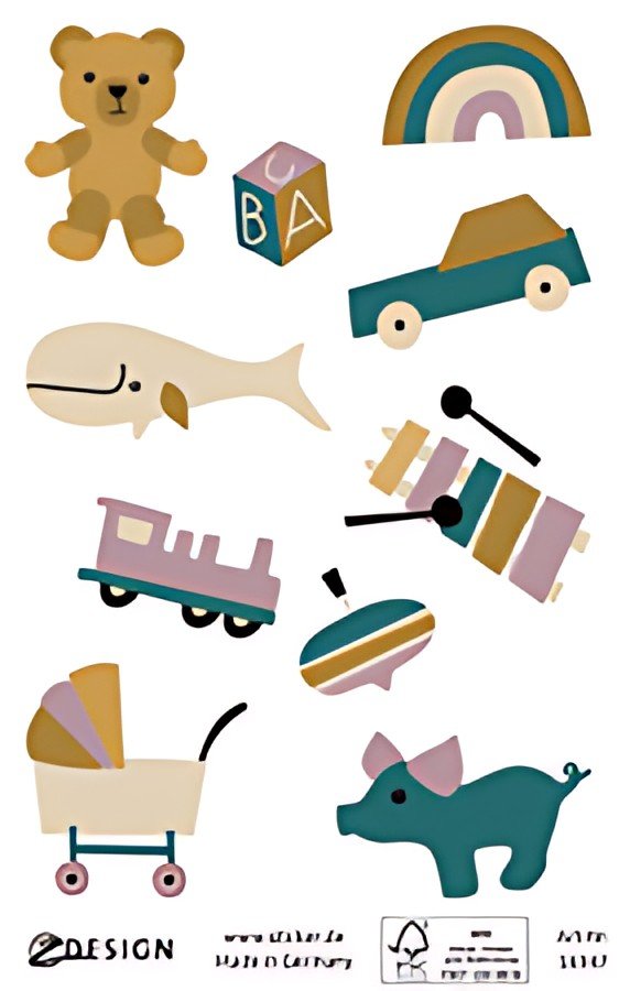 AVERY Zweckform ZDesign Sticker CREATIVE "Jeu pour bébé"