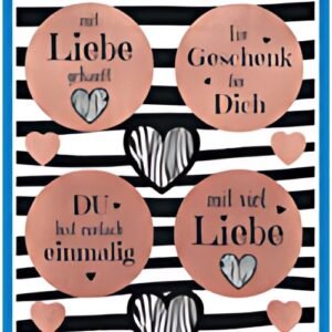 AVERY Zweckform ZDesign Geschenke-Sticker "Wunsch-Butons"