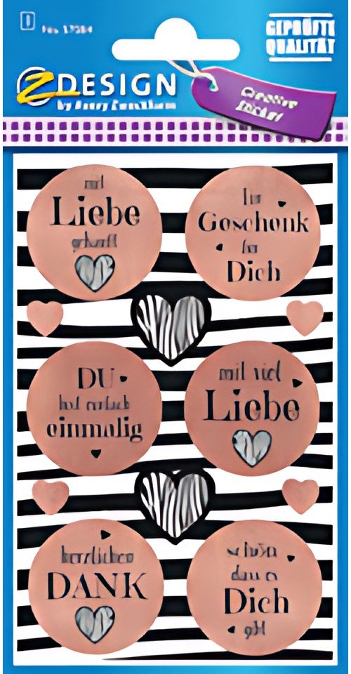 AVERY Zweckform ZDesign Geschenke-Sticker "Wunsch-Butons"