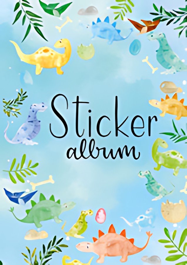 AVERY Zweckform ZDesign KIDS Stickeralbum "Dino", DIN A5