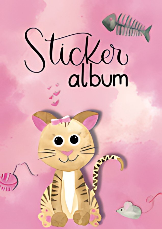 AVERY Zweckform ZDesign KIDS Stickeralbum "Katze", DIN A5