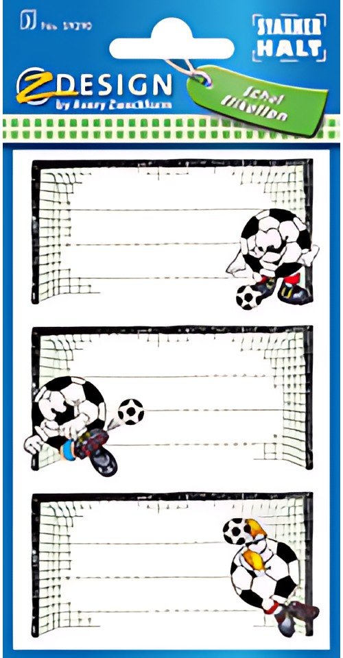 AVERY Zweckform ZDesing Etiquettes pour livres "but de foot"