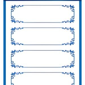 AVERY Zweckform Z-Design Etiquettes de ménage "cadre bleu"