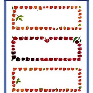 ZDesign HOME Étiquette de cuisine "baies & cerises"