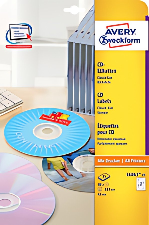 AVERY Zweckform Etiquette CD ClassicSize, blanc
