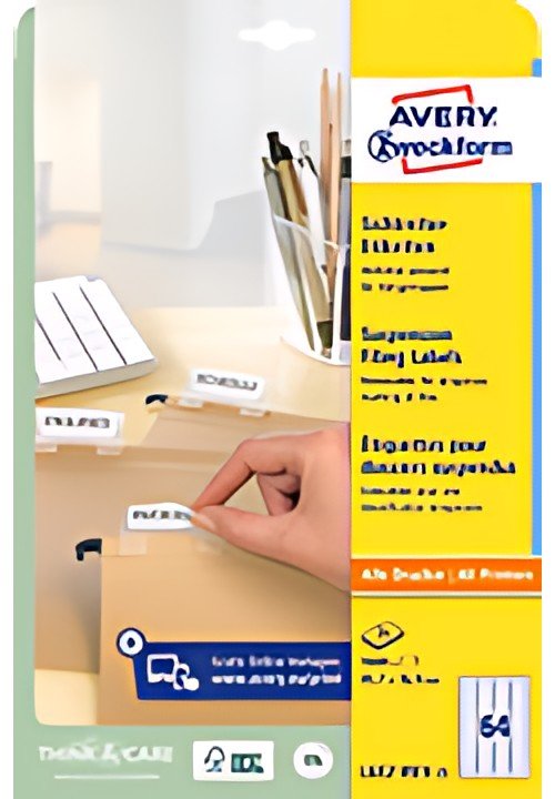 AVERY Zweckform Etiquettes pour dossiers suspendus, blanc