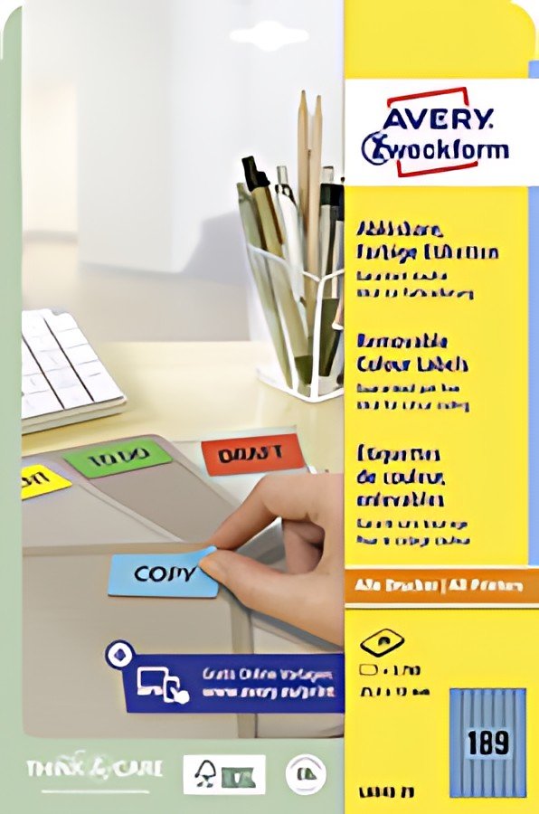 AVERY Zweckform Etiquette universelle, 63,5 x 33,9 mm, rouge