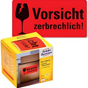 AVERY Zweckform Etikettenrolle "Vorsicht zerbrechlich!"