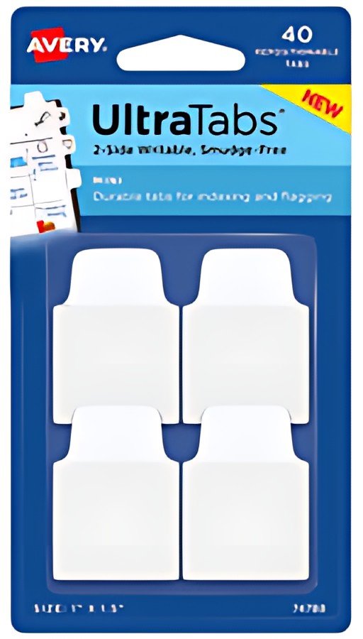 AVERY Zweckform Onglet adhésif UltraTabs blanc