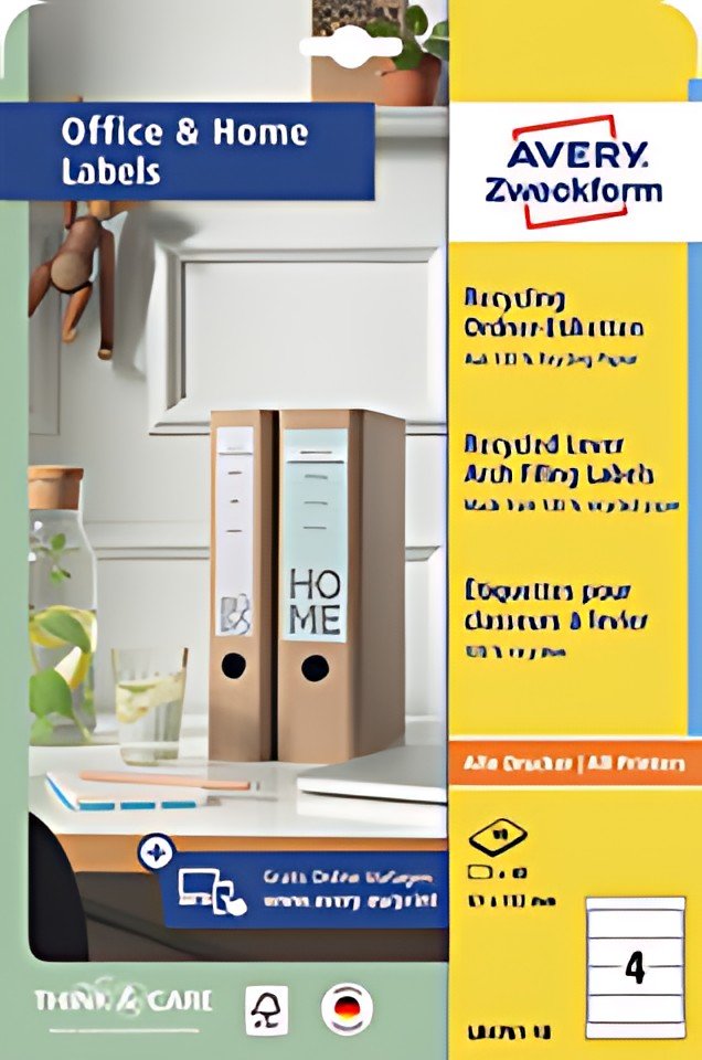 AVERY Zweckform Étiquette dos classeur recyclée Home Office