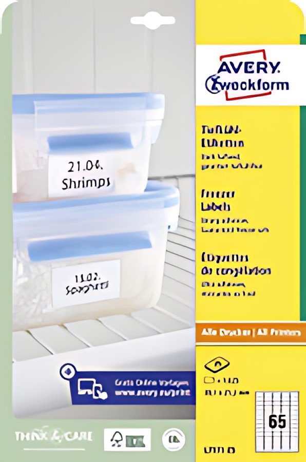 AVERY Zweckform Etiquette de congélation, blanc
