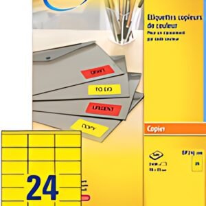 AVERY Etiquette d'adresse, 70 x 35 mm, rouge fluo