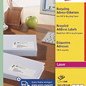 AVERY Zweckform Étiquette d'adresse recyclée, 99,1 x 57 mm