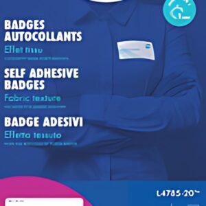AVERY Badges autocollants, 63,5 x 29,6 mm, blanc