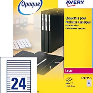 AVERY Etiquette de classement adhésive, 134 x 11 mm, blanc