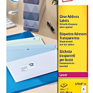 AVERY Etiquette d'adresse, 99,1 x 38,1 mm, transparent