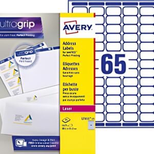AVERY Mini étiquette d'adresse laser, 38,1 x 21,2 mm, blanc
