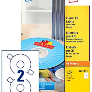 AVERY Etiquette CD, diamètre: 117 mm, blanc brillant