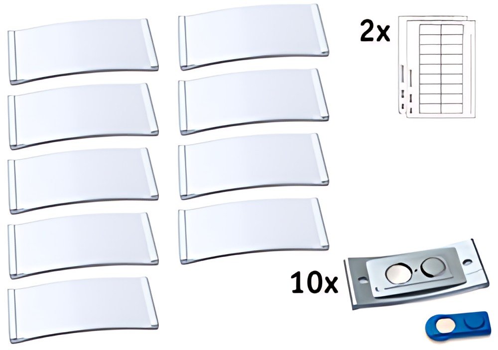 AVERY Zweckform Badge, 70 x 30 mm, set de 10, argent