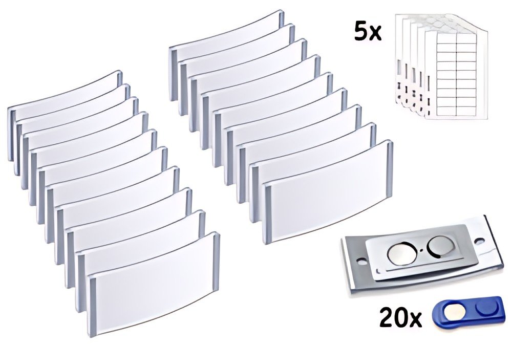 AVERY Zweckform Badge, 70 x 30 mm, set de 20, argent