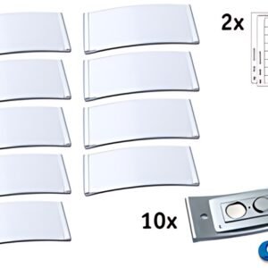 AVERY Zweckform Porte-nom, 80 x 34 mm, set de 10, argent