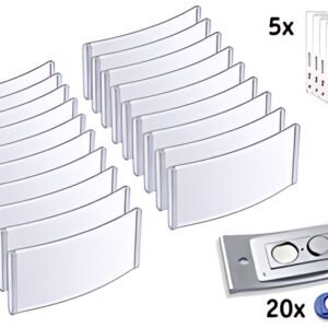 AVERY Zweckform Porte-nom, 80 x 34 mm, set de 20, argent