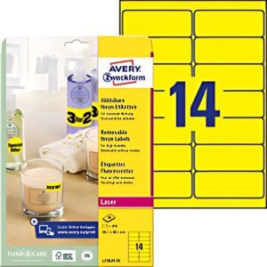 AVERY Zweckform Stick&Lift Etiquette, 63,5 x 29,6 mm, rouge