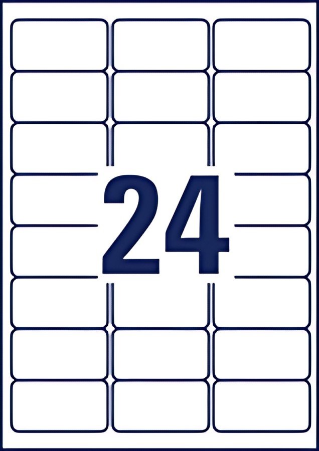 AVERY Zweckform Etiquette, ultra adhésif, 63,5 x 33,9 mm