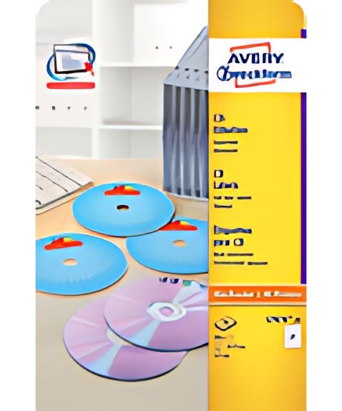 AVERY Zweckform Etiquette CD/DVD SuperSize, blanc, mat