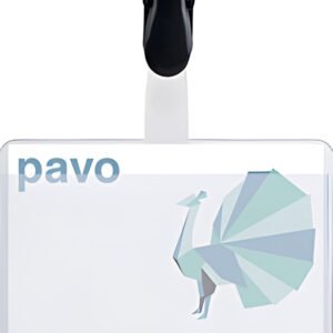 pavo Porte-badge, avec clip, 60 x 90 mm, transparent