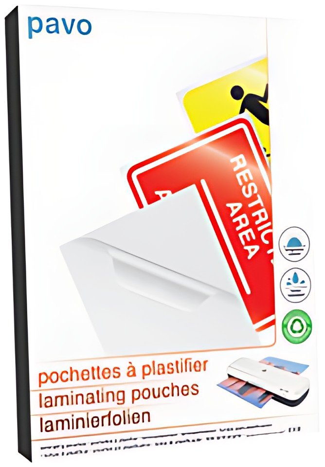 pavo Pochette de plastification, A4, mat, 150 microns
