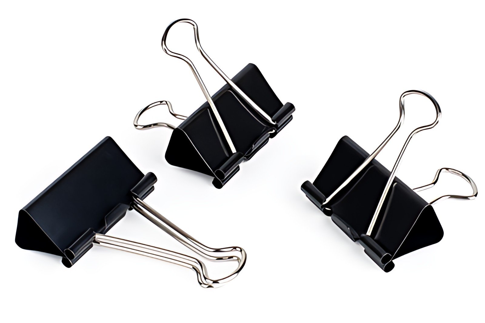 pavo Pince double clip, (L)25 mm, écartement 9 mm, noir