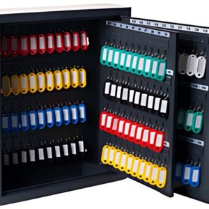 pavo Armoire à clés Deluxe, pour 150 clés, gris foncé