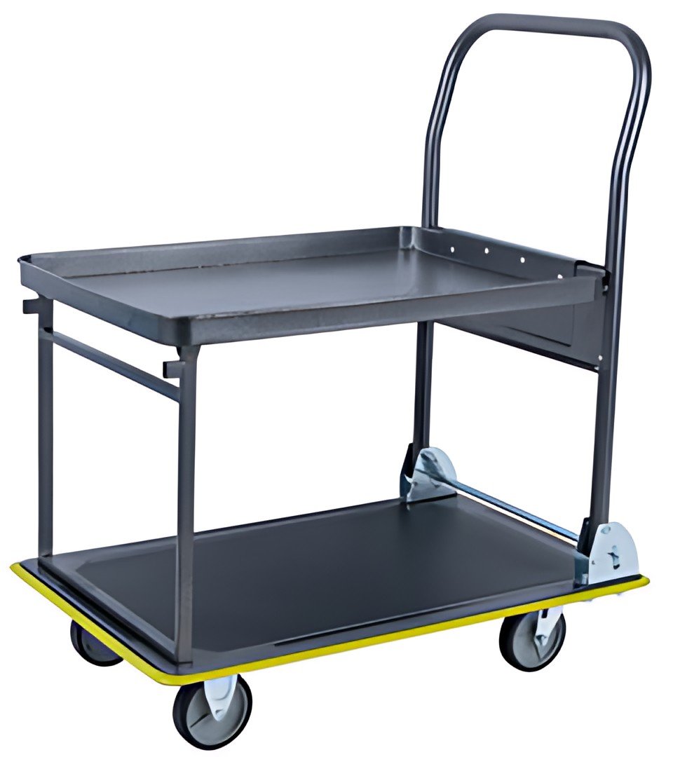 pavo Chariot à étages, capacité: 150 kg, gris foncé