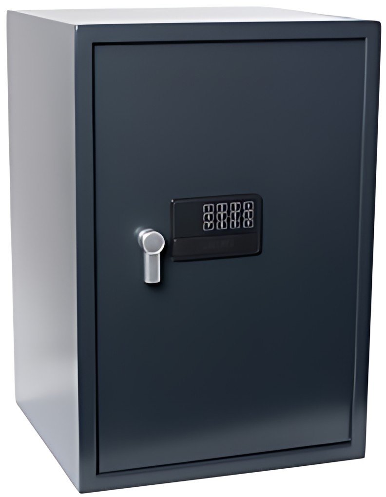 pavo Coffre-fort High Security, 8,1 litres, gris foncé