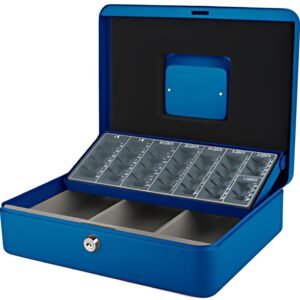 pavo Caisse à monnaie avec trieur de pièces, bleu