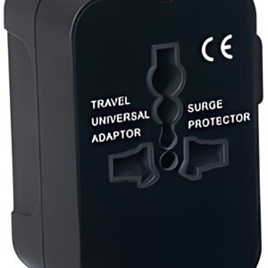 pavo Universal-Reisestecker (US/AU/EU/UK), schwarz
