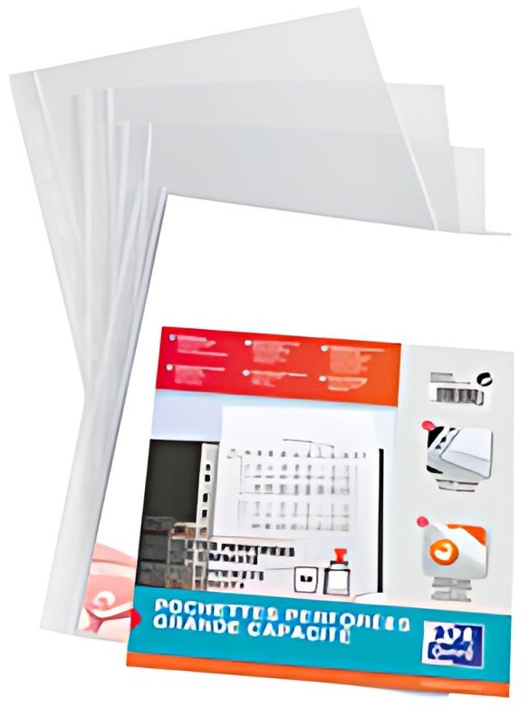 Oxford Pochettes perforées, A4 XL, transparent lisse