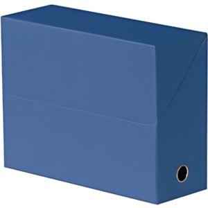 Oxford Boîte transfert toilée, format A4, bleu