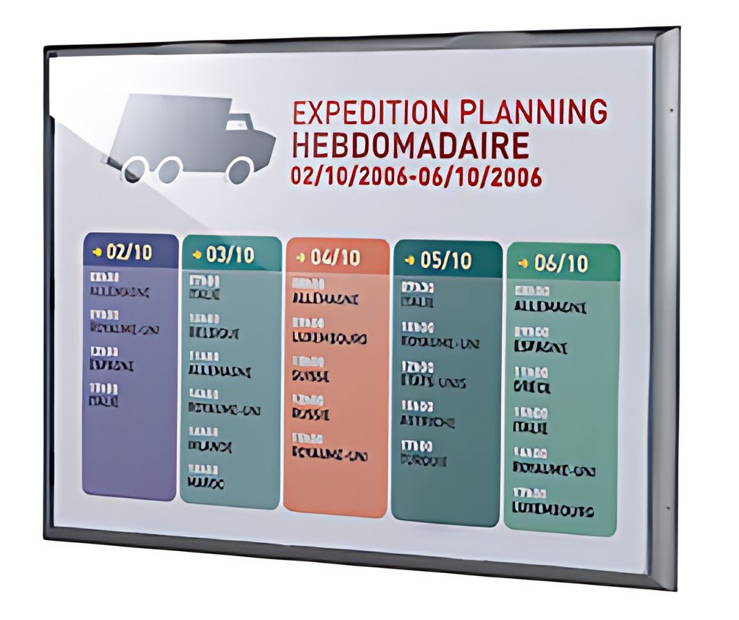 PAPERFLOW Cadre mural Info Display, A3, couleur: gris alu