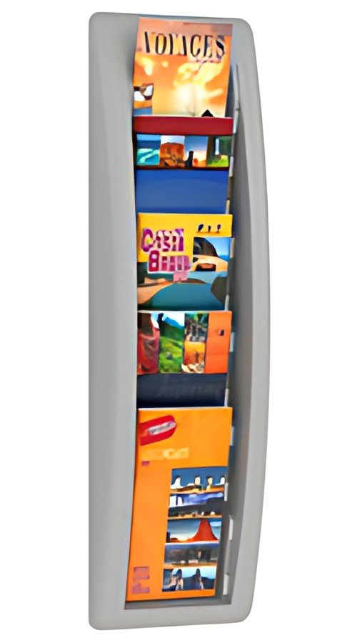 PAPERFLOW Porte-brochures mural Quick fit, 1/3 A4, noir