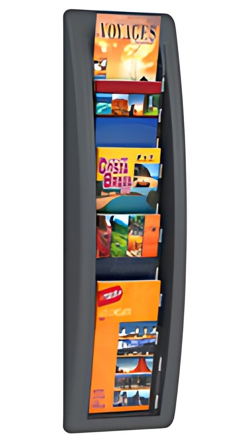 PAPERFLOW Porte-brochures mural Quick fit, 1/3 A4, anth