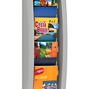 PAPERFLOW Porte-brochures mural Quick fit, 1/3 A4, gris