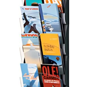 PAPERFLOW Porte-brochures mural Integral, DIN long, gris alu