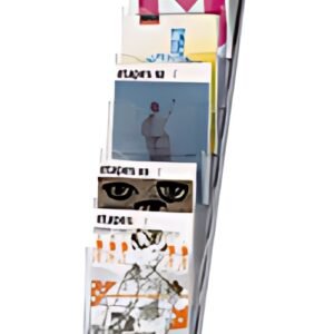 PAPERFLOW Porte-brochures sur pied PLIO, 7 compartiments