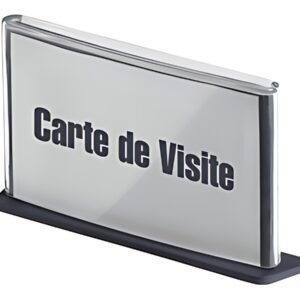 PAPERFLOW Porte-nom "Cinatur", en polystyrène, gris alu