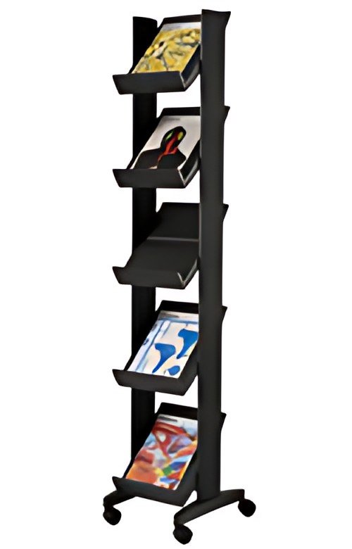 PAPERFLOW Porte-prospectus Corner easyDisplays, noir