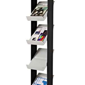 PAPERFLOW Porte-prospectus Corner easyDisplays, gris/noir
