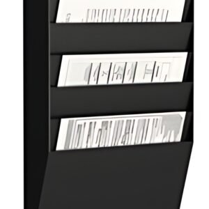 PAPERFLOW Trieur mural, 6 compartiments, A4 paysage, noir